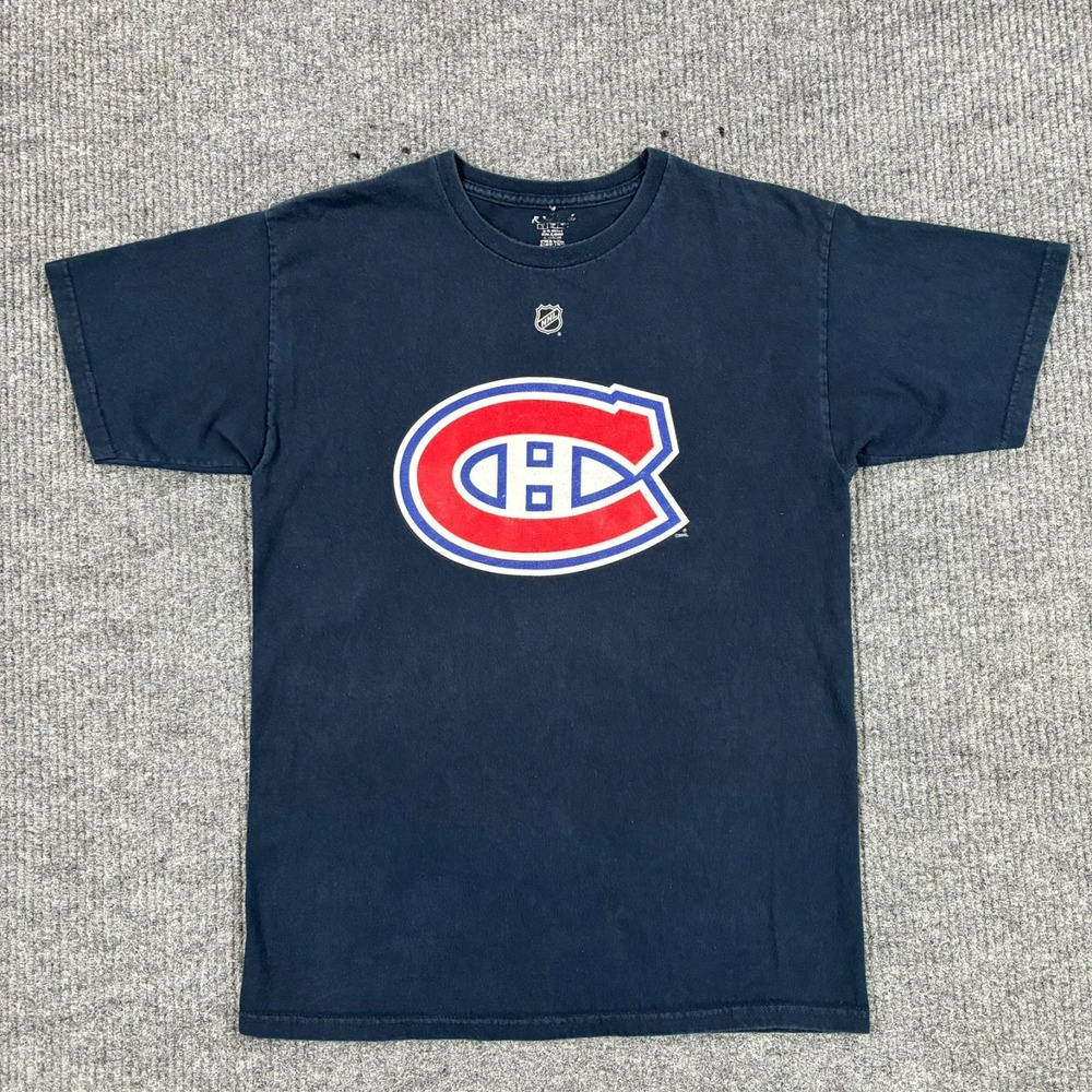 Reebok Montreal Canadiens Scott Gomez #91 NHL T-Shirt Mens Medium Blue Casual